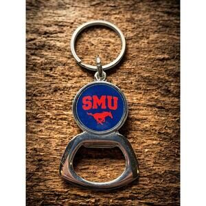 SMU Southern Methodist University Mustangs Bottle Opener Keychain Metal USA